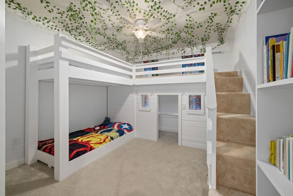 Kids Bunk Bed, Solid Pine - photo 2