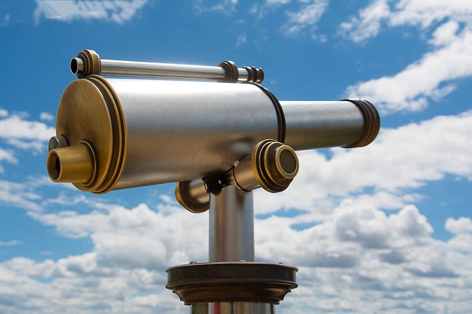 Antique Brass Telescope on Tripod - photo 2