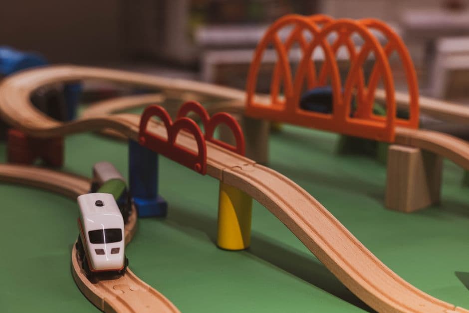 Wooden Train Table with Tracks - photo 2